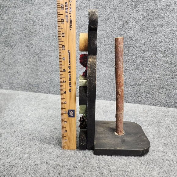 Handmade Paper Towel Holder Wood‎ Bear Holding Trout Fisherman Cabin Country - Picture 11 of 12